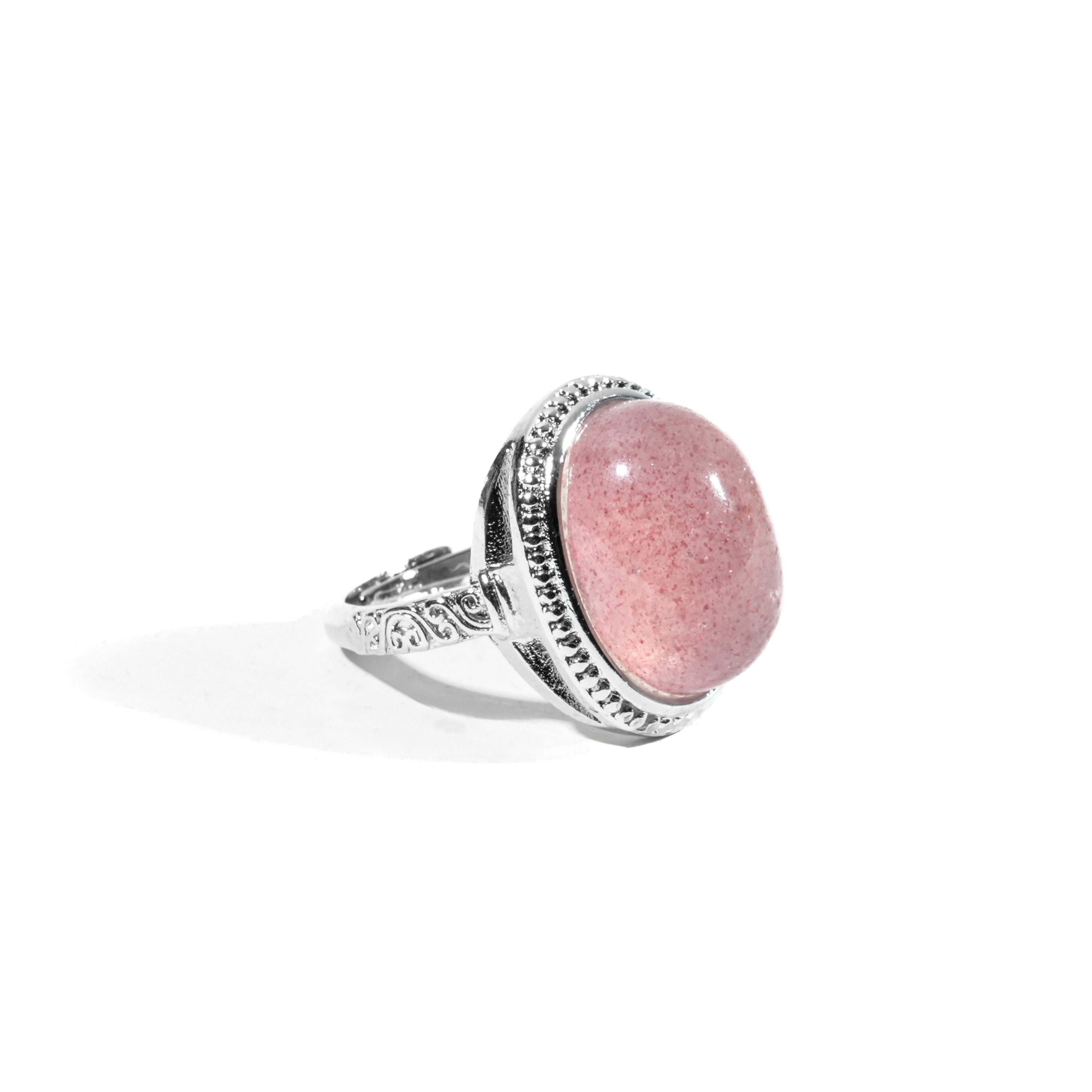 Strawberry Quartz Ring-Helmsman Crystal