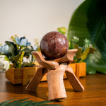 Strawberry Quartz Sphere-Helmsman Crystal