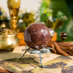 Strawberry Quartz Sphere-Helmsman Crystal