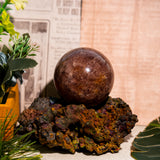Strawberry Quartz Sphere-Helmsman Crystal