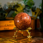 Strawberry Quartz Sphere-Helmsman Crystal