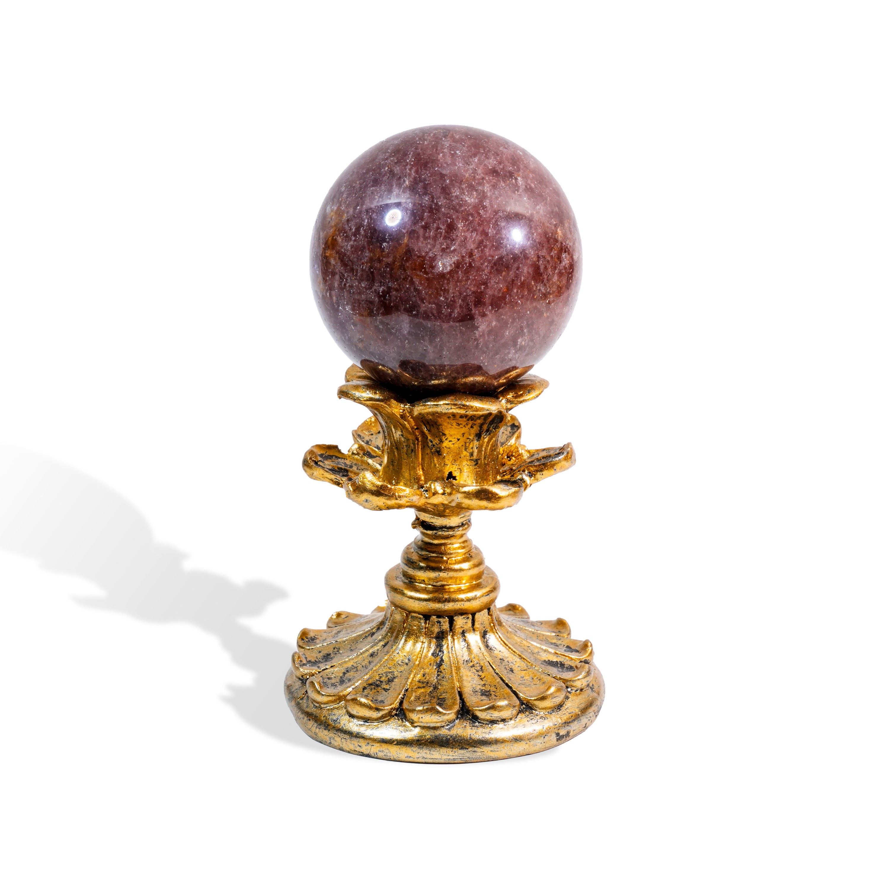 Strawberry Quartz Sphere-Helmsman Crystal