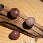 Strawberry Quartz Tumbled Stone Set-Helmsman Crystal