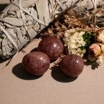 Strawberry Quartz Tumbled Stone Set-Helmsman Crystal