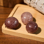 Strawberry Quartz Tumbled Stone Set-Helmsman Crystal