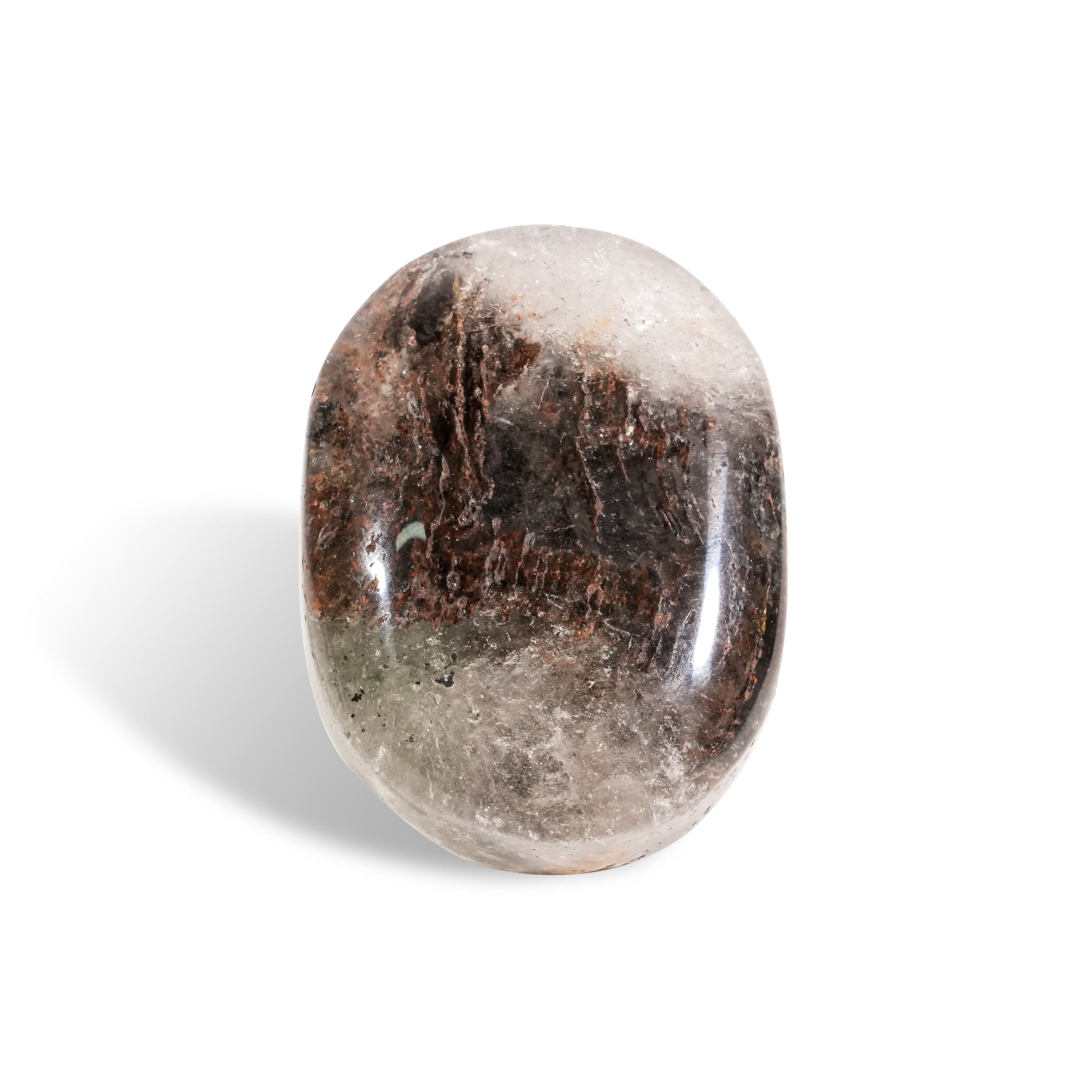 Thousand Layer Quartz Palm Stone-Helmsman Crystal