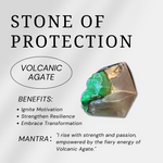 Volcanic Agate Moon-Helmsman Crystal