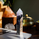 Volcano Agate Point-Helmsman Crystal