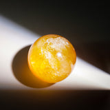 Yellow Calcite Crystal Sphere-Helmsman Crystal