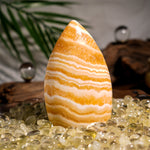 Yellow Calcite Flame Freeform-Helmsman Crystal