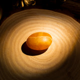 Yellow Calcite Palm Stone-Helmsman Crystal