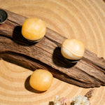 Yellow Calcite Tumbled Stone Set-Helmsman Crystal