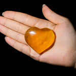 Yellow Fluorite Heart-Helmsman Crystal