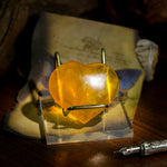 Yellow Fluorite Heart-Helmsman Crystal