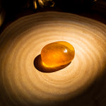 Yellow Fluorite Palm Stone-Helmsman Crystal