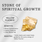 Yellow Fluorite Point-Helmsman Crystal