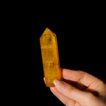 Yellow Fluorite Point-Helmsman Crystal