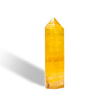Yellow Fluorite Point-Helmsman Crystal