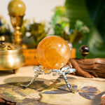 Yellow Fluorite Sphere-Helmsman Crystal