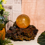 Yellow Fluorite Sphere-Helmsman Crystal
