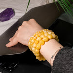 Yellow Jade Bracelet-Helmsman Crystal