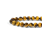 Yellow Tiger Eye Beads Bracelet-Helmsman Crystal