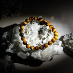 Yellow Tiger Eye Beads Bracelet-Helmsman Crystal