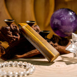 Yellow Tiger Eye Stone Point-Helmsman Crystal