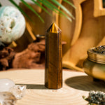 Yellow Tiger Eye Stone Point-Helmsman Crystal