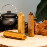 Yellow Tiger Eye Stone Point-Helmsman Crystal