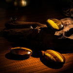 Yellow Tiger Eyes Stone Palm Stone-Helmsman Crystal