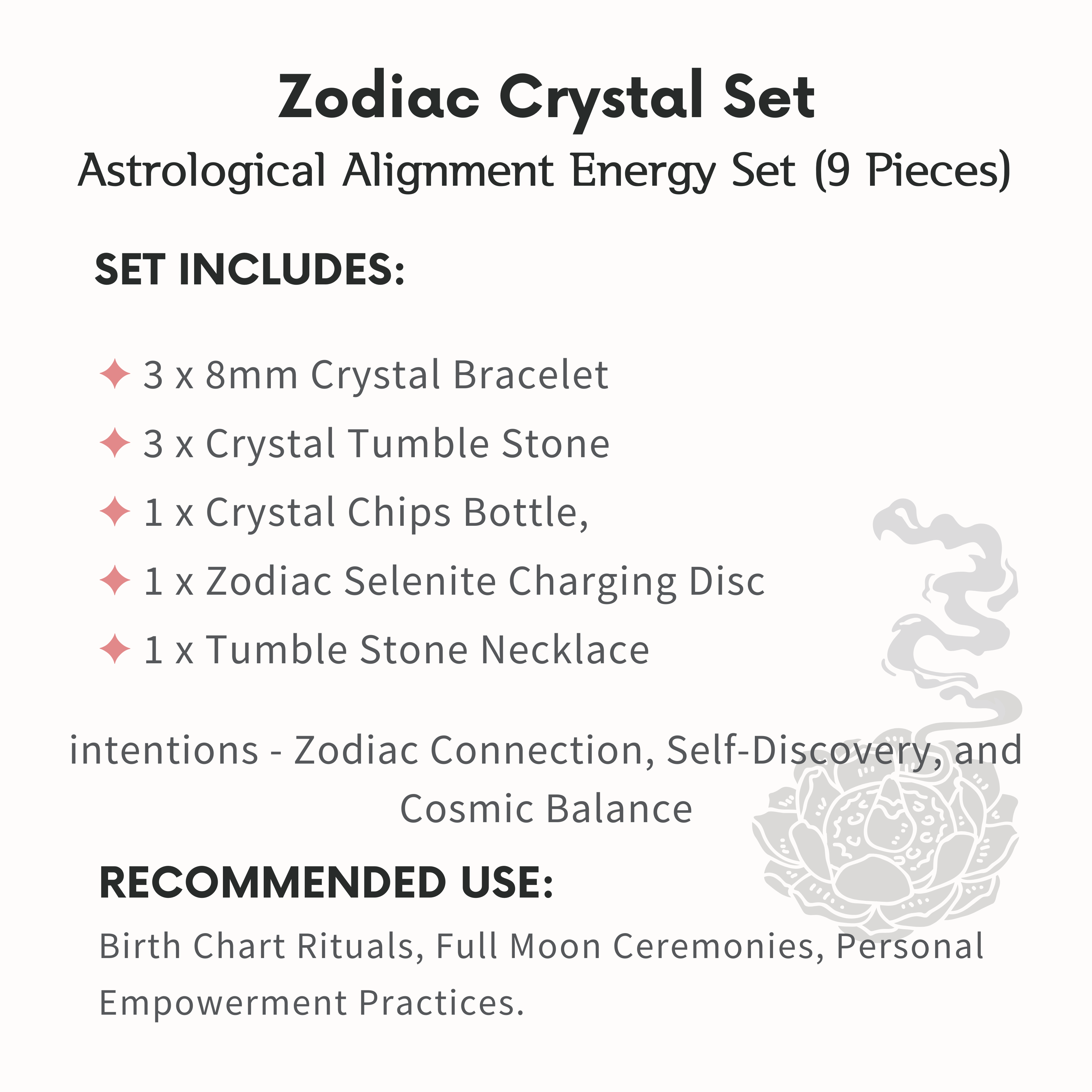 Zodiac Crystal Set-Helmsman Crystal