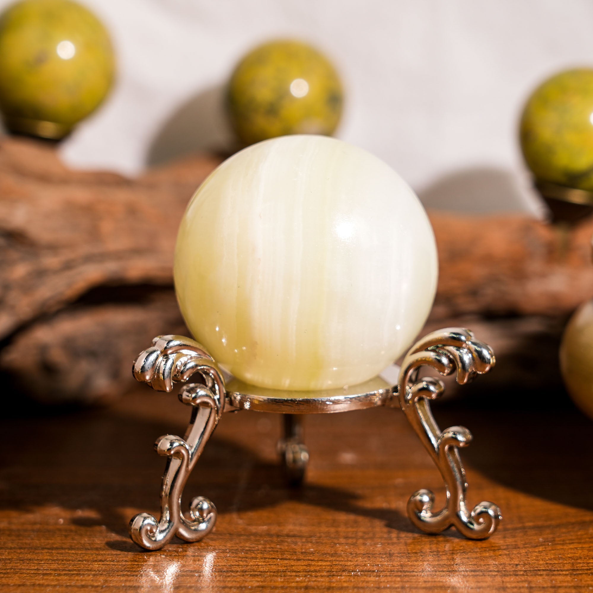 Afghan Jade Sphere - helmsman - crystal