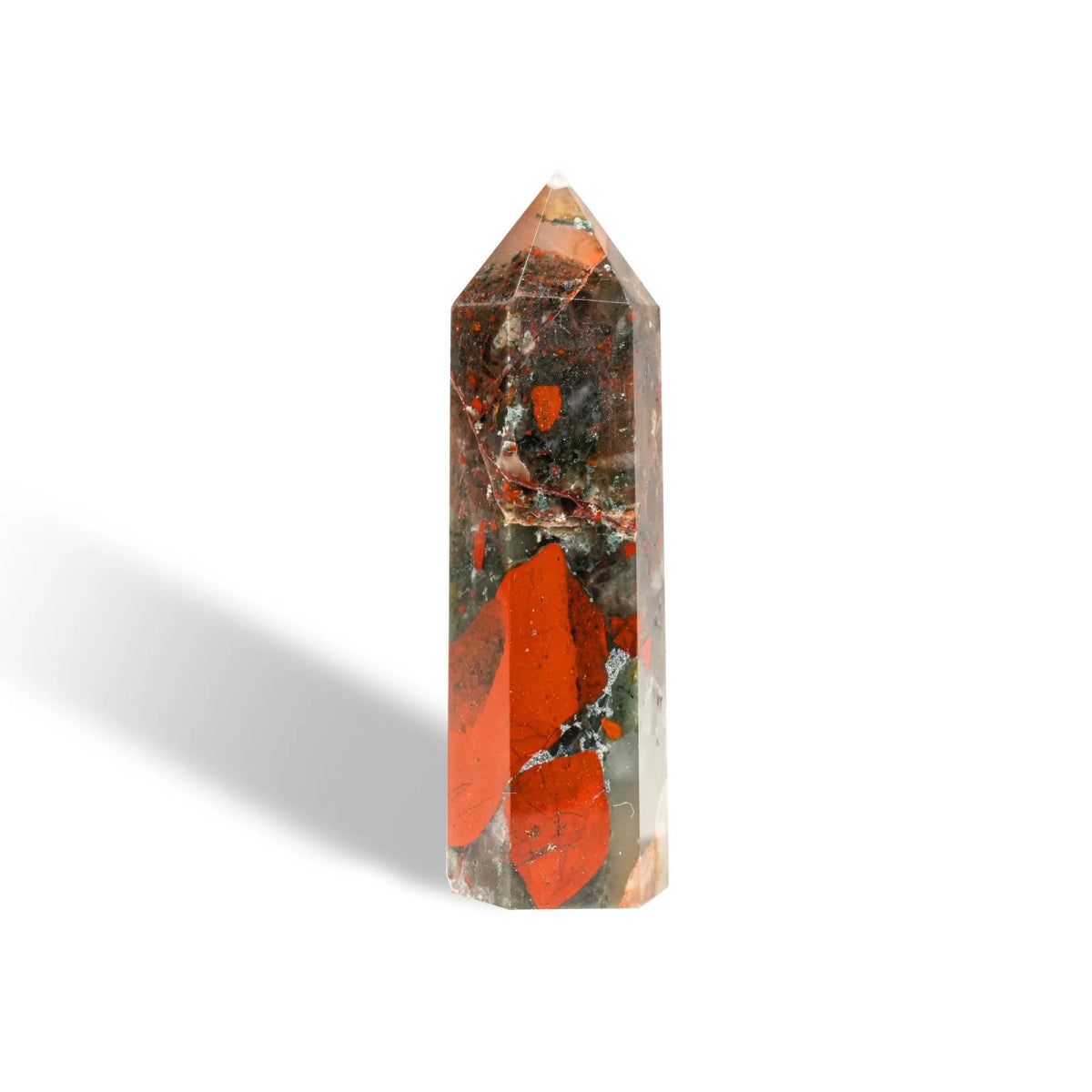 Africa Blood Stone Point - helmsman - crystal