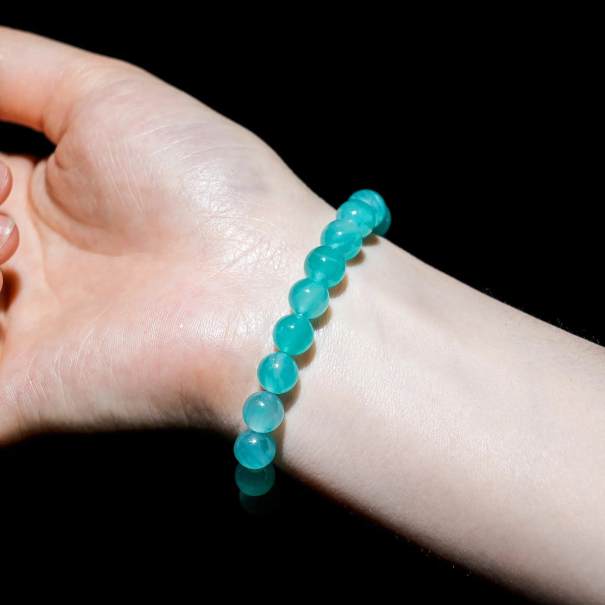 Amazonite Bead Bracelet - helmsman - crystal