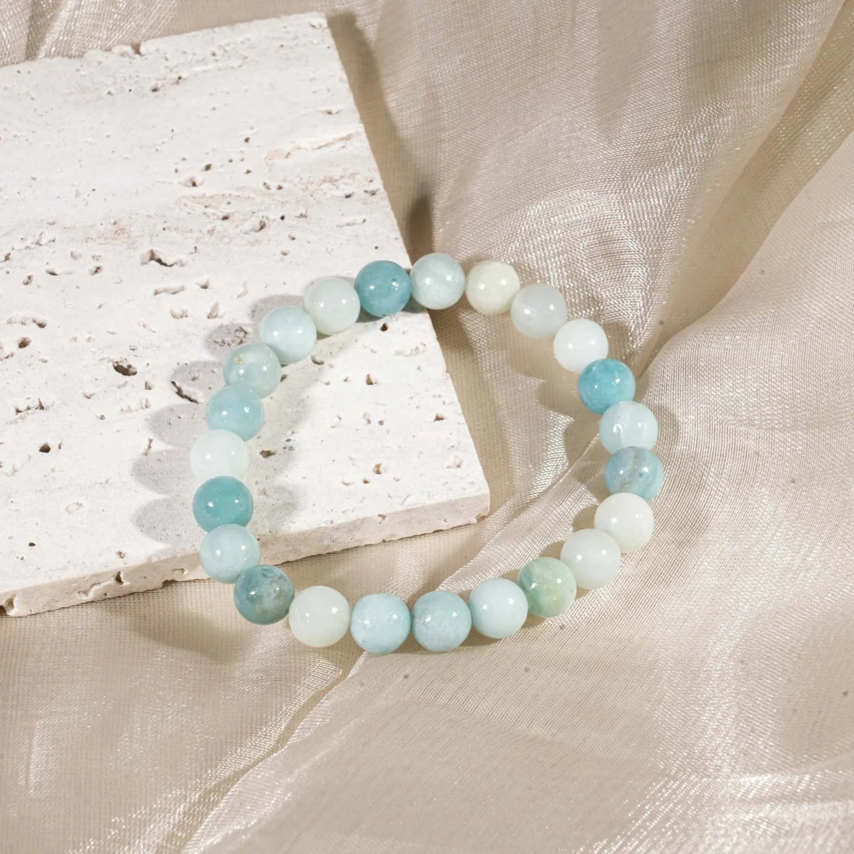 Amazonite Bracelet - helmsman - crystal