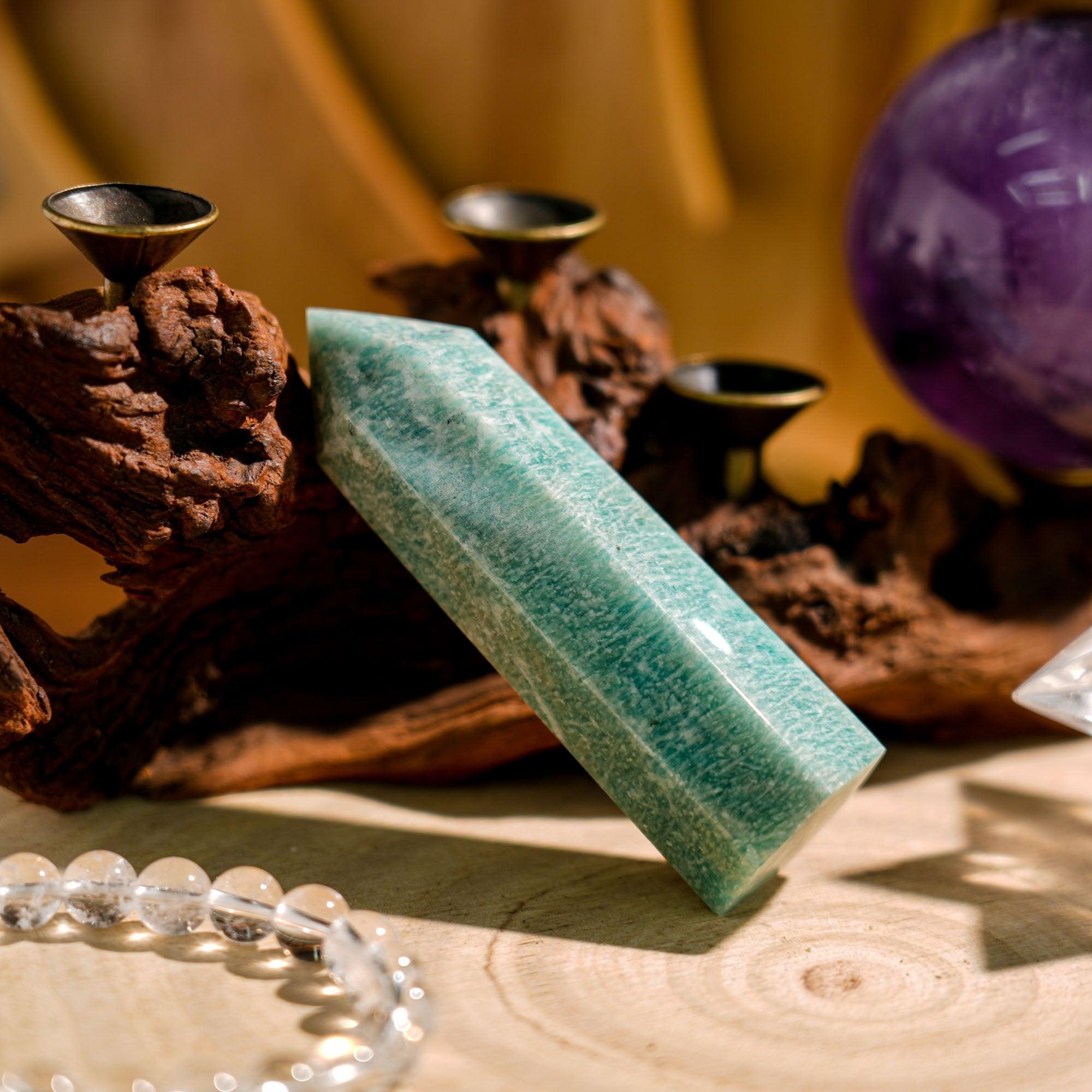 Amazonite Point - helmsman - crystal