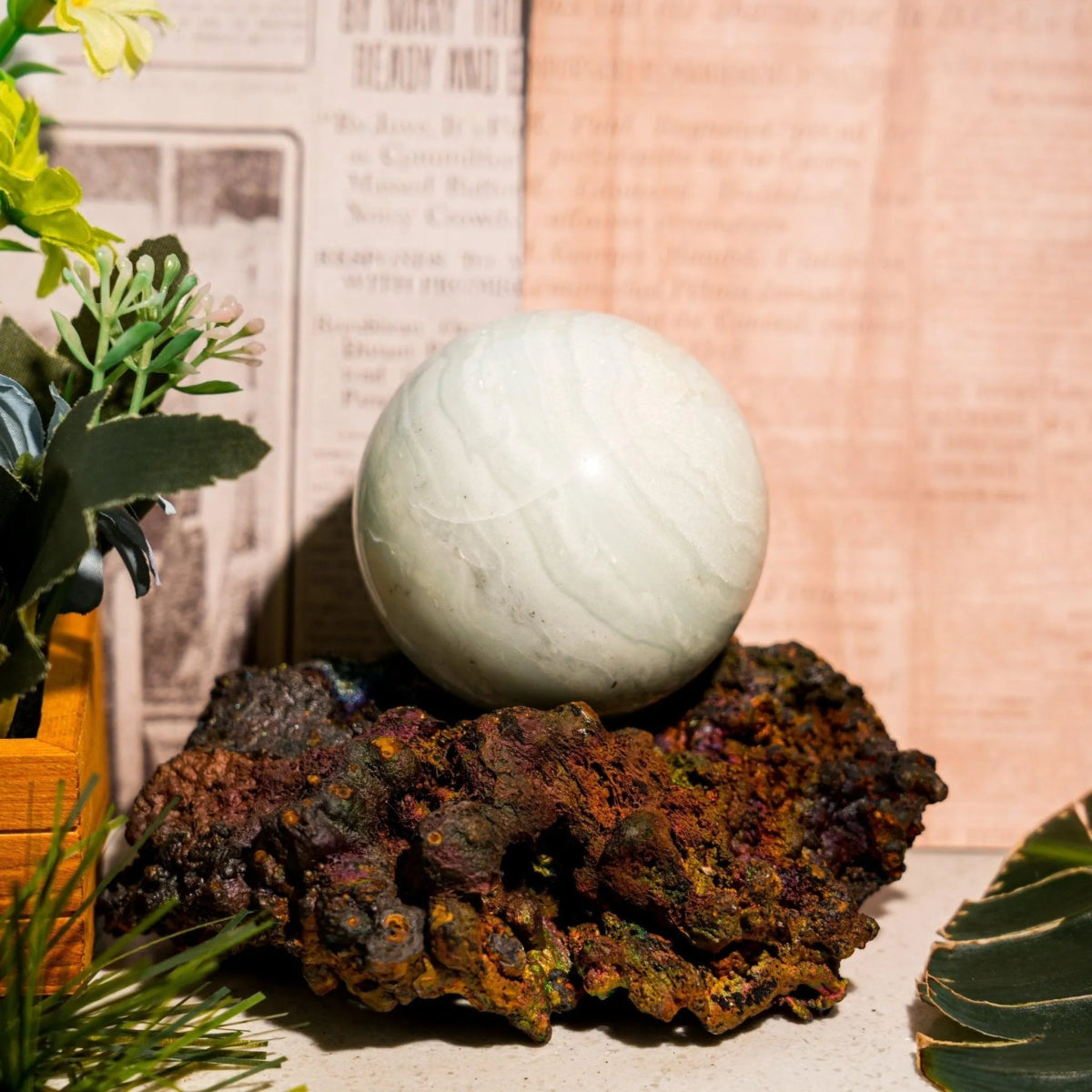 Amazonite Sphere - helmsman - crystal