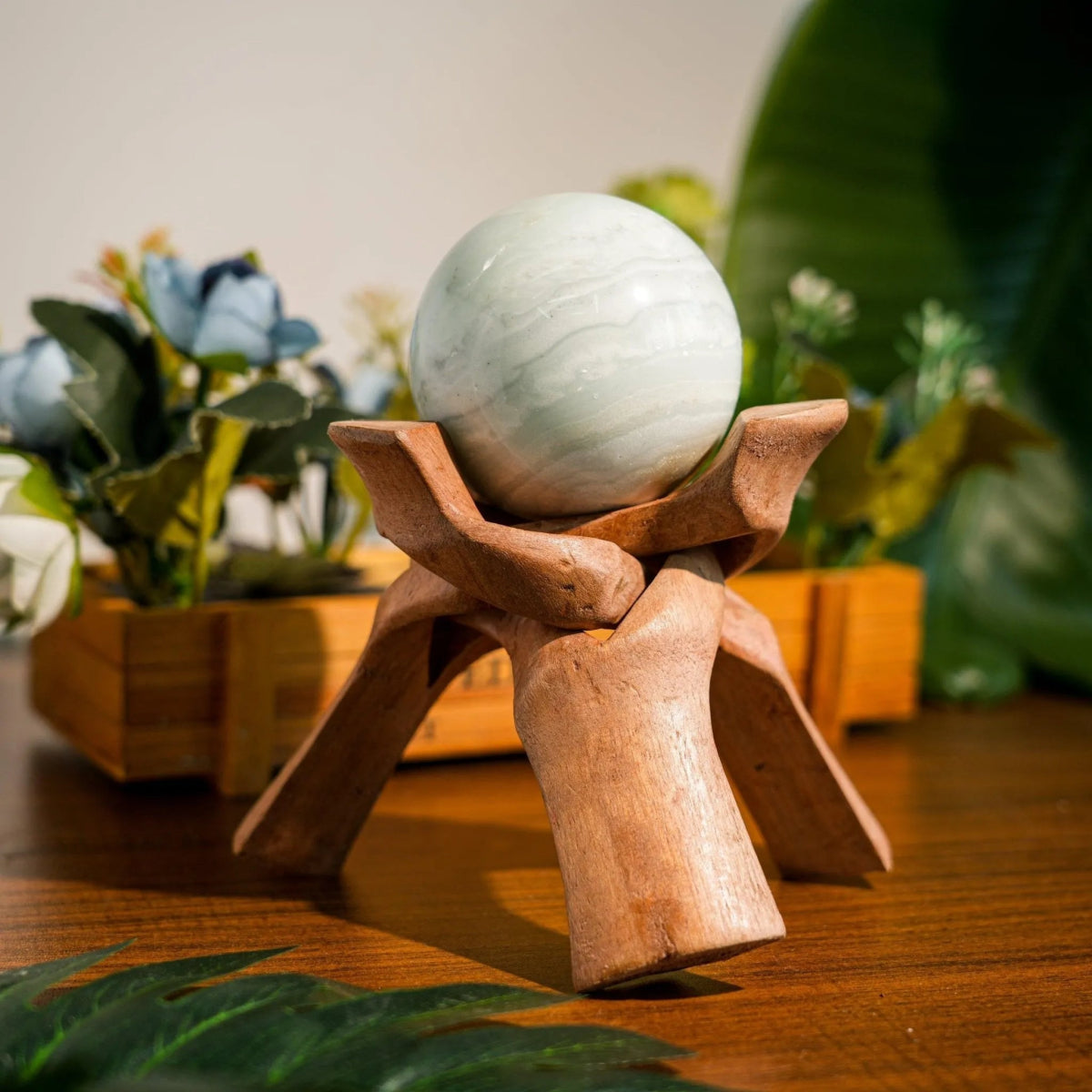 Amazonite Sphere - helmsman - crystal