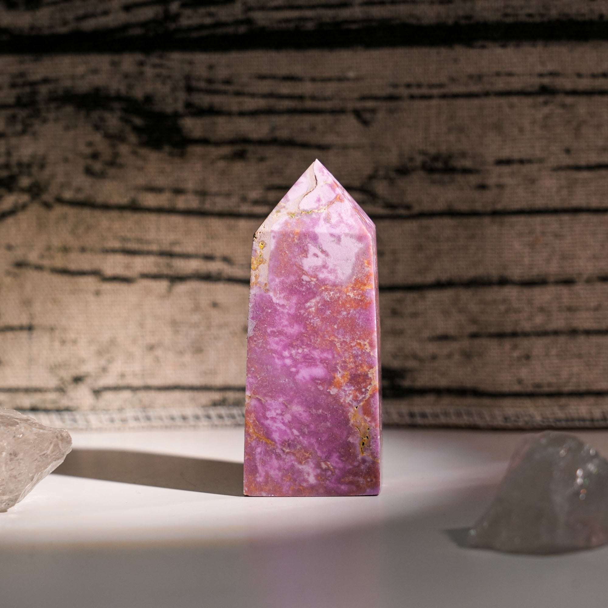 American Lepidolite Tower - helmsman - crystal