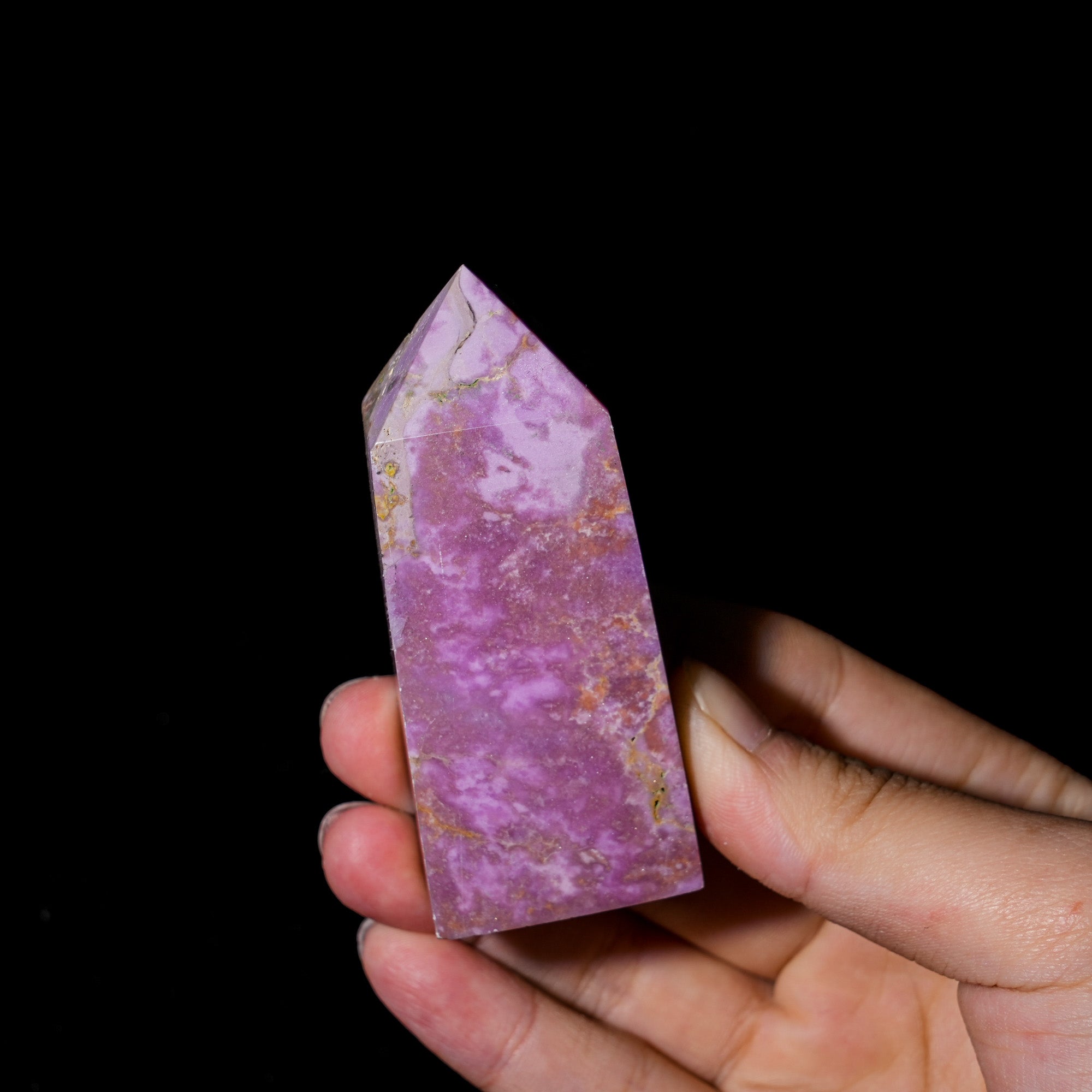 American Lepidolite Tower - helmsman - crystal