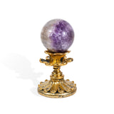 Amethyst Agate Sphere - helmsman - crystal
