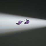 Amethyst Earrings - helmsman - crystal