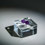 Amethyst Earrings - helmsman - crystal