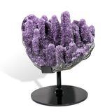 Amethyst Raw Cluster Ornament-Helmsman Crystal