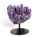 Amethyst Raw Cluster Ornament - helmsman - crystal