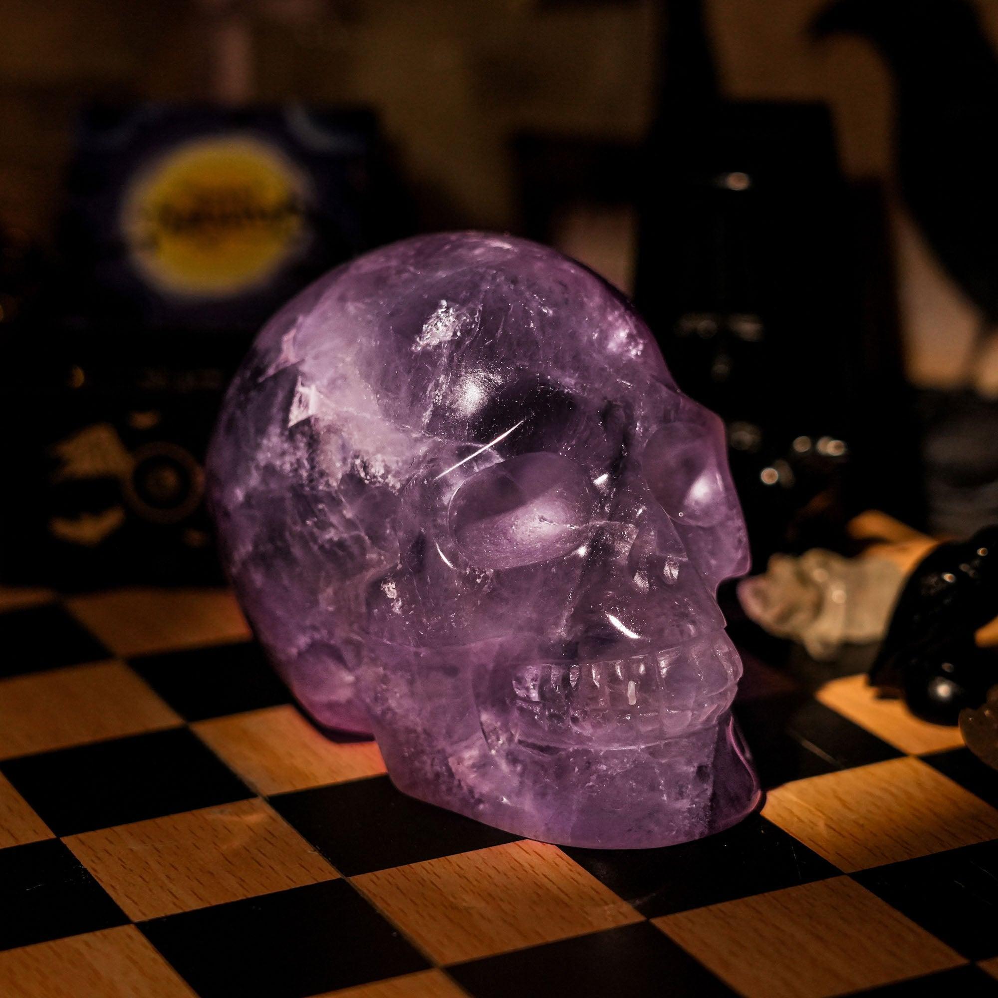 Amethyst Skull - helmsman - crystal
