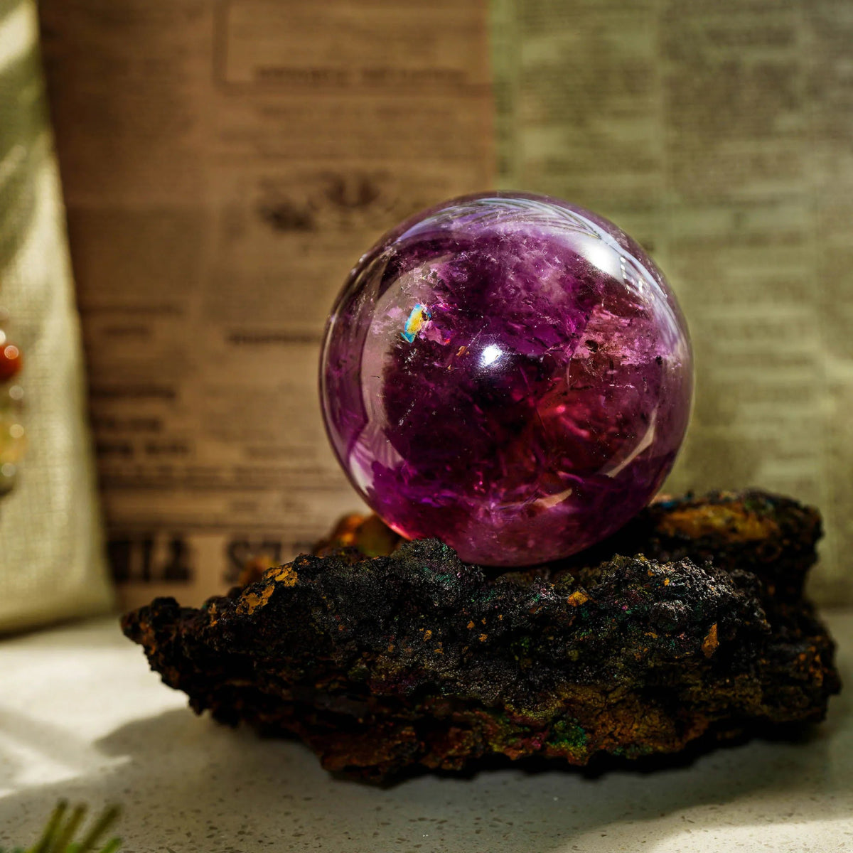 Amethyst Sphere - helmsman - crystal