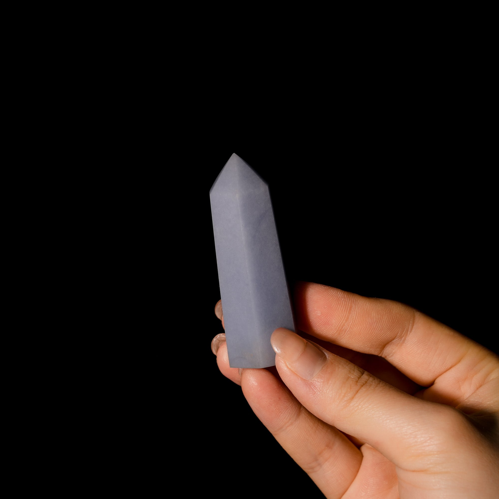Angelite Point - helmsman - crystal