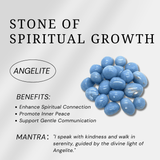 Angelite Point - helmsman - crystal